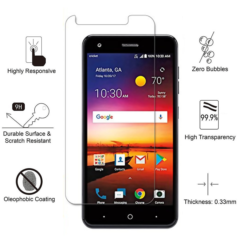 Supershieldz 3-Pack Tempered Glass Screen Protector For ZTE Blade Z Max – Bubble-Free