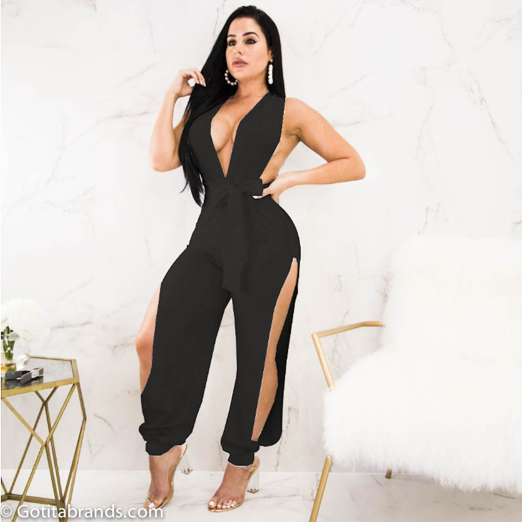 jumpsuit black outfit