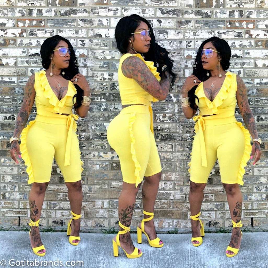 yellow outfits for ladies