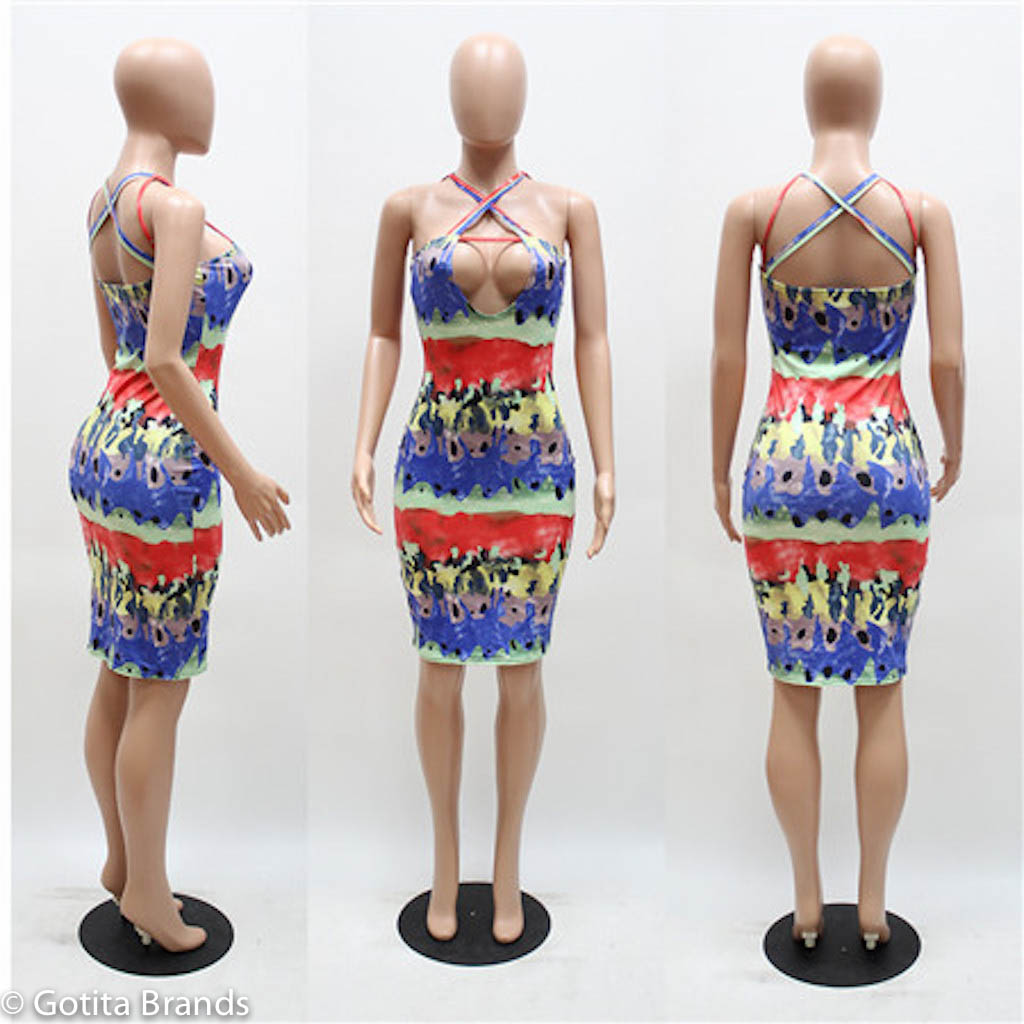 Cute Colorful Dress - Spring Summer South Beach Fashion - GOTITA BRANDS