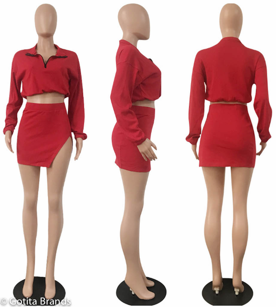 party wear mini skirt and top