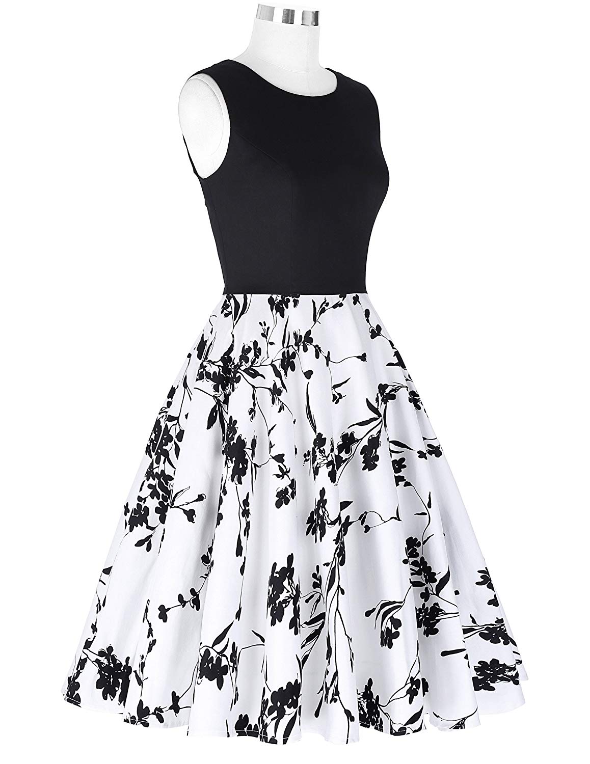 fabulous dresses for women - sleeveless fit and flare outfit with belt