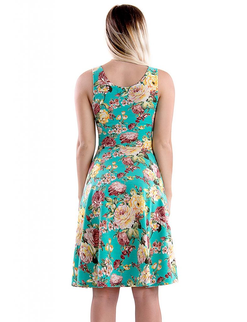 Women's Casual Solid Color Floral Dress