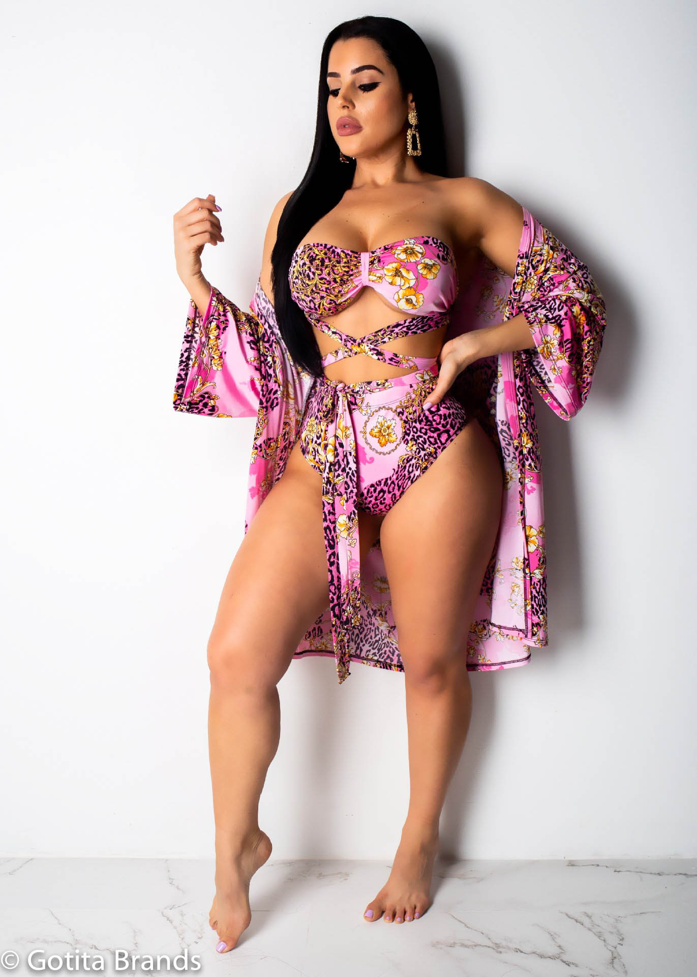 swimsuit and cover up set