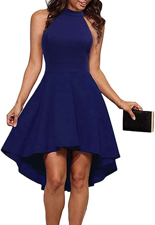 Sleeveless Summer Dresses For women - Trendy High Low Chiffon Dress