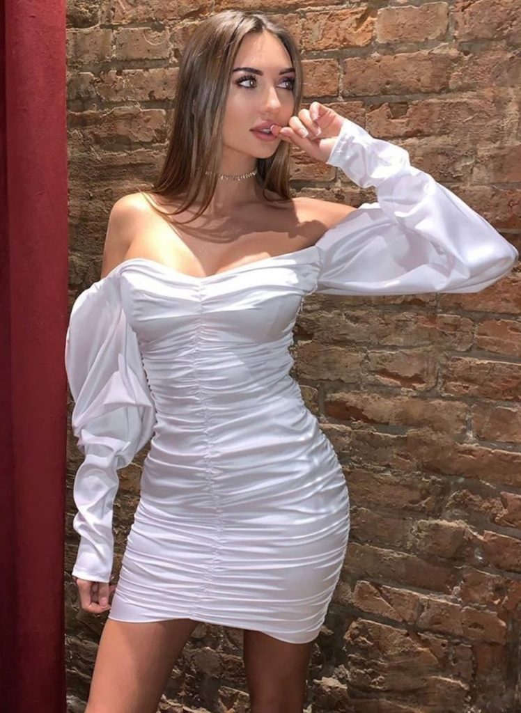 Women's Sexy Mini Dress Strapless Off Shoulder Backless Ruched Draped